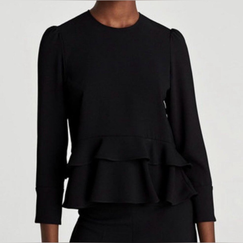 NWT Zara Woman Black Blouse